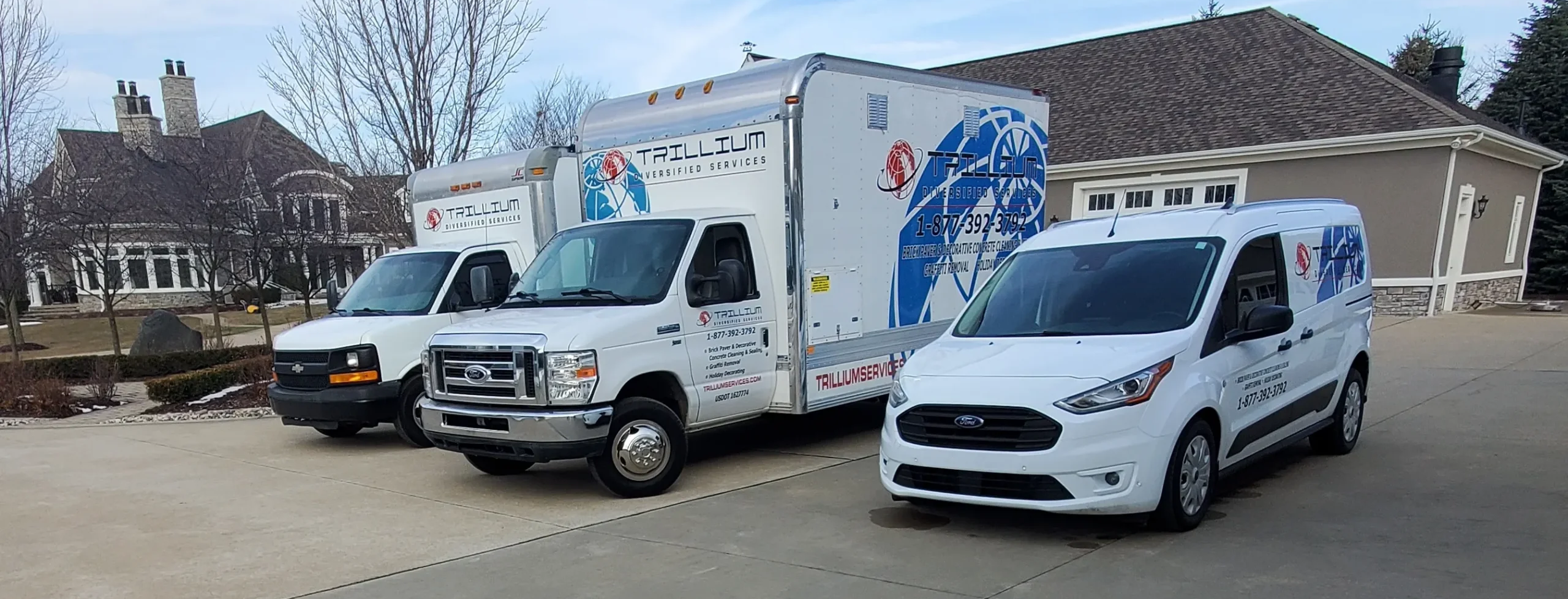 Northville Brick Paver Cleaning Vehicle Fleet