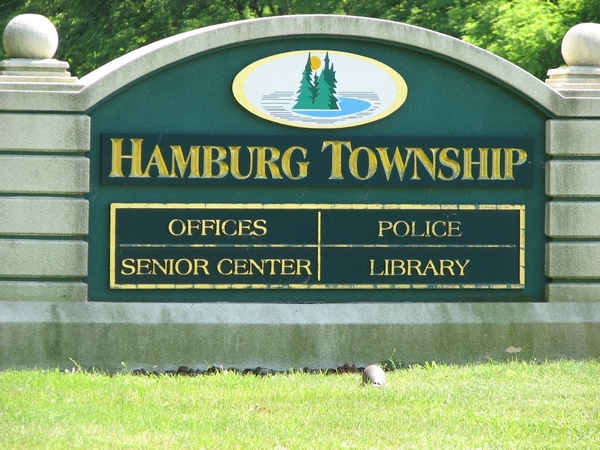 Hamburg Township City Sign
